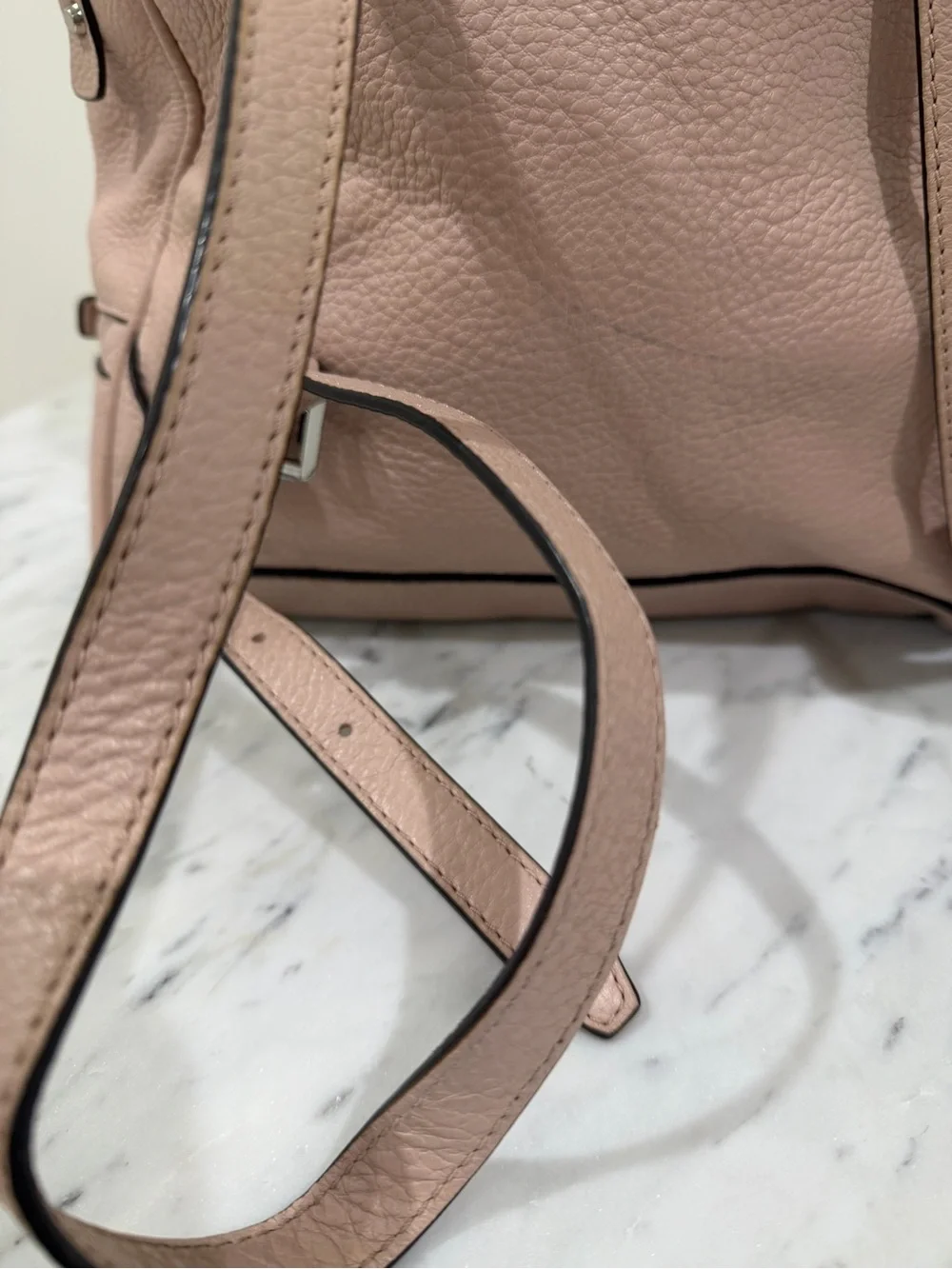Michael Kors Blush Pink Leather Mini Backpack